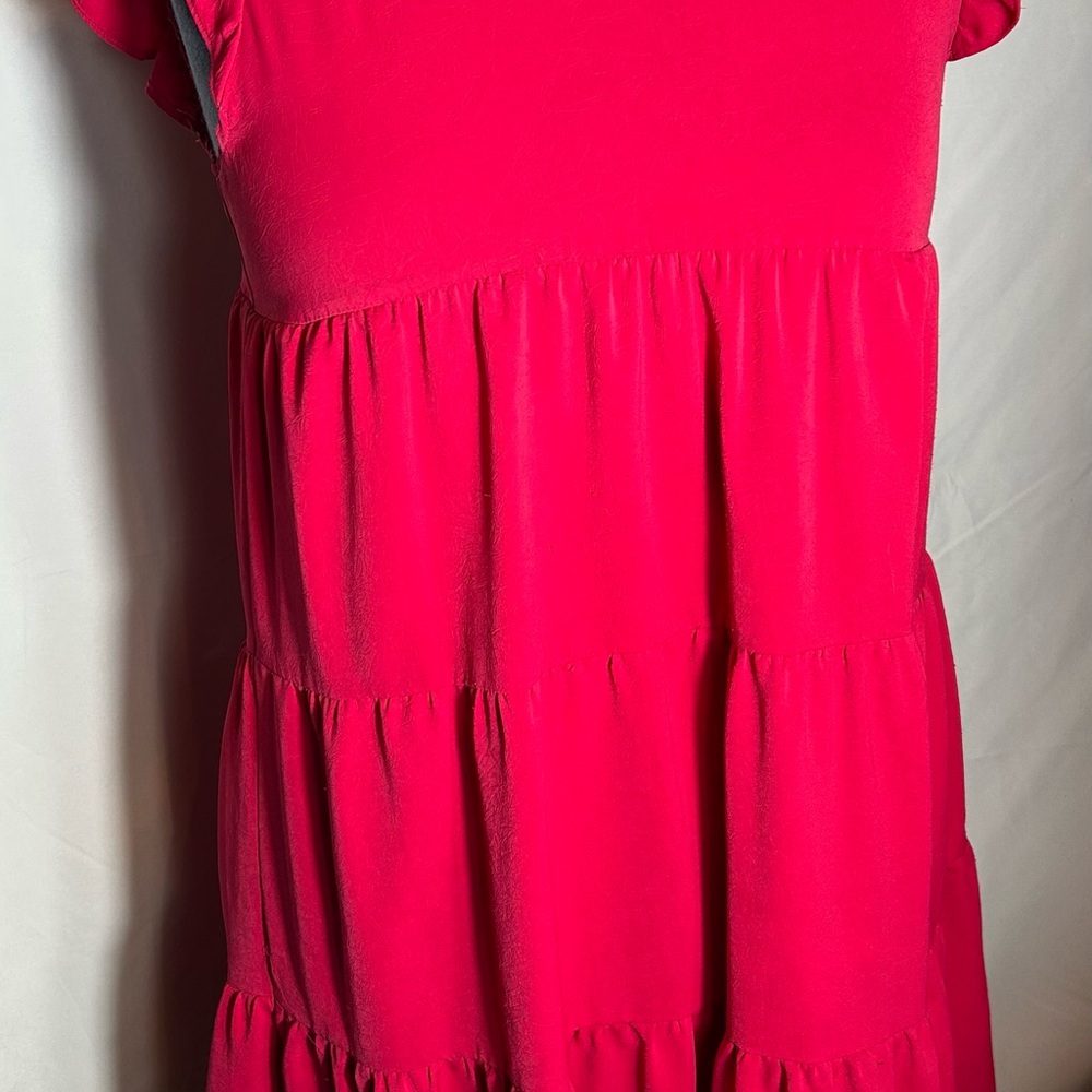 Elegant Pink Midi Dress